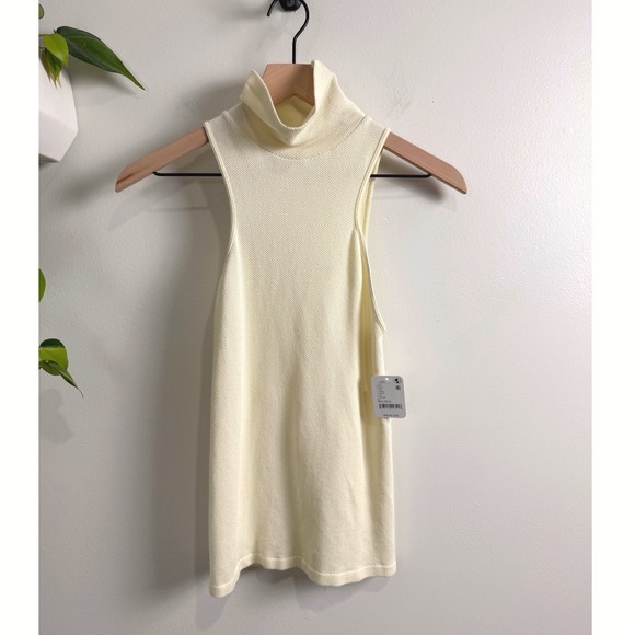 Free People Tops - Intimately Free People Sleeveless Turtleneck Top Creme M/L Minimalist Layering